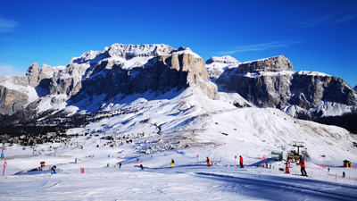 Dolomiterna i Sydtyrolen � Skidresa Pustertal fr�n Gotland